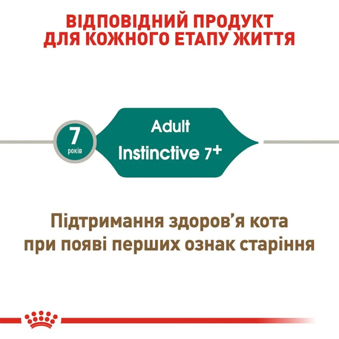 Royal Canin Instinctive Gravi 7+ Вологий корм для дорослих котів віком від 7 років (шматочки у соусі) 85г 12шт