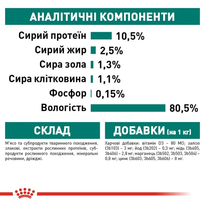 Royal Canin Instinctive Gravi 7+ Вологий корм для дорослих котів віком від 7 років (шматочки у соусі) 85г 12шт
