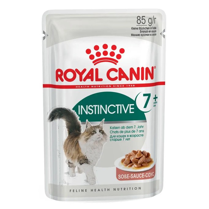 Royal Canin Instinctive Gravi 7+ Вологий корм для дорослих котів віком від 7 років (шматочки у соусі) 85г 12шт