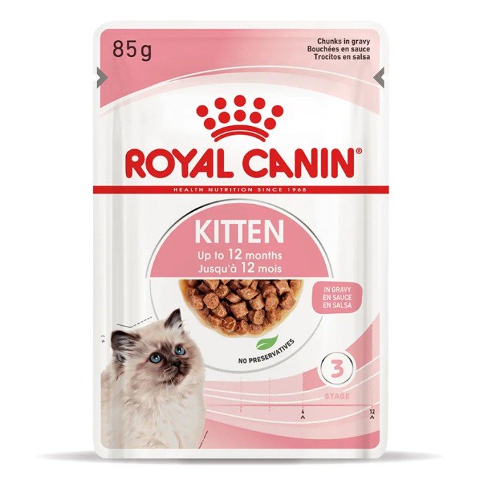 Royal Canin Kitten Gravi Вологий корм для кошенят (шматочки у соусі) 85г 12шт