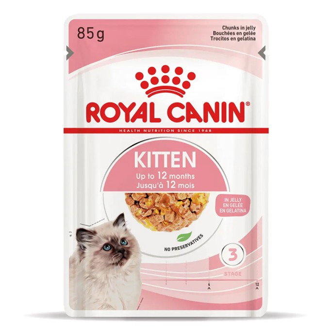 Royal Canin Kitten Jelly Вологий корм для кошенят (шматочки в желе) 85г 12шт