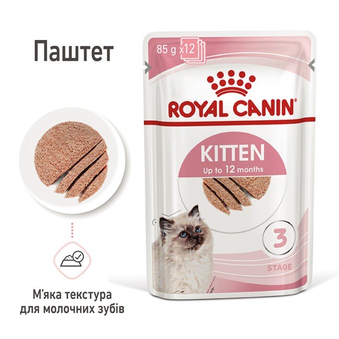 Royal Canin Kitten Loaf Вологий корм для кошенят (паштет) 85г 12шт