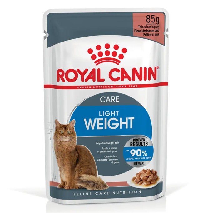 Royal Canin Light Weight Care Gravi Вологий корм для дорослих котів схильних до зайвої ваги (шматочки у соусі) 85 г 12 шт