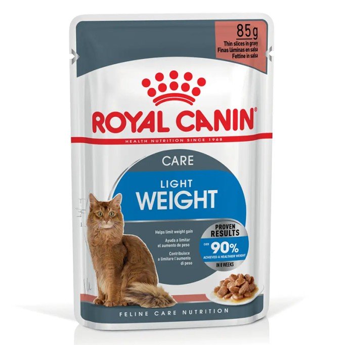 Royal Canin Light Weight Care Gravi Вологий корм для дорослих котів схильних до зайвої ваги (шматочки у соусі) 85г 12шт