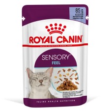 Royal Canin Sensory Feel Jelly Вологий корм для дорослих котів, який стимулює тактильні рецептори (шматочки в желе) 85г 12шт