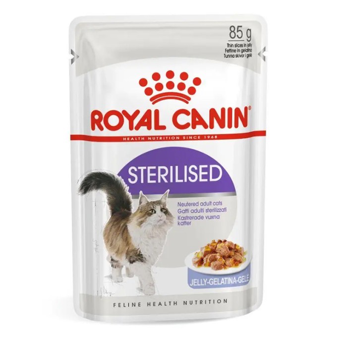 Royal Canin Sterilised Jelly Вологий корм для дорослих стерилізованих котів (шматочки в желе) 85 г 12 шт