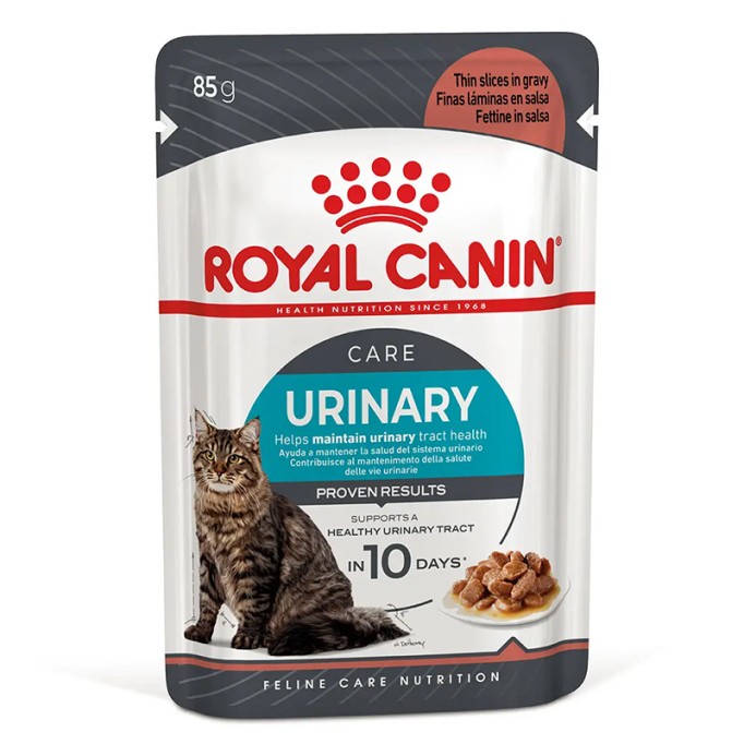 Royal Canin Urinary Care Gravi Вологий корм для підтримання здоров’я сечовивідних шляхів дорослих котів (шматочки у соусі) 85г 12шт