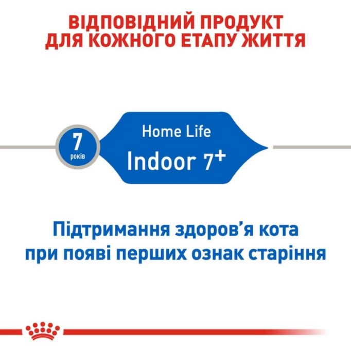 Royal Canin Indoor 7+ Сухий корм для дорослих домашніх котів старше 7 років 3.5 кг