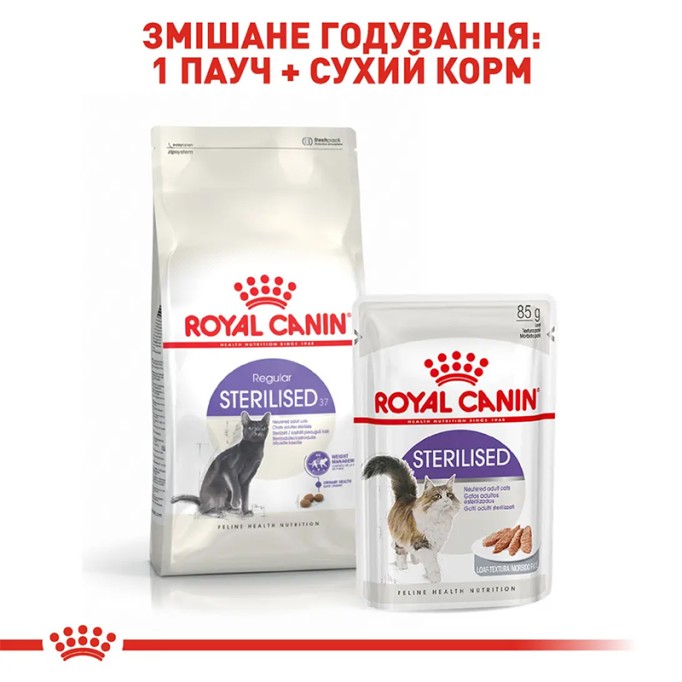 Royal Canin Sterilised 37 Сухий корм для дорослих стерилізованих котів 10кг