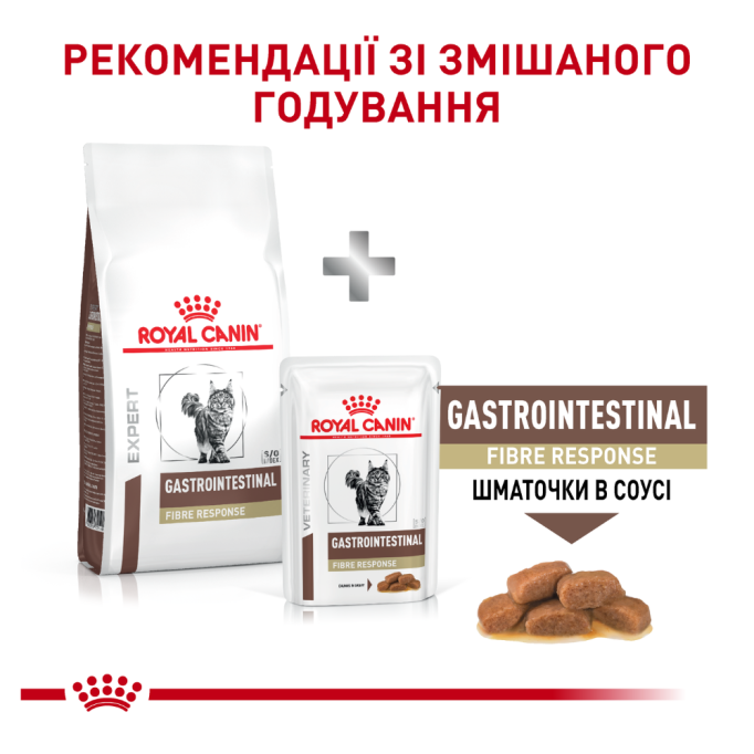 Royal Canin Gastrointestinal Fibre Response Feline Дієтичний сухий корм для дорослих котів при порушеннях травлення 2кг