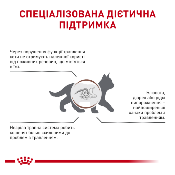 Royal Canin Gastrointestinal Kitten Дієтичний сухий корм для кошенят при розладах травлення 2кг