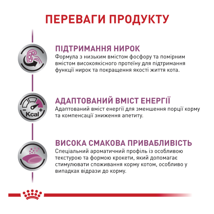 Royal Canin Renal Select Дієтичний сухий корм для дорослих котів з нирковою недостатністю 2кг
