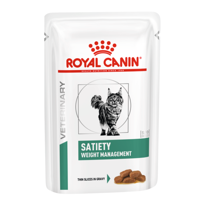 Royal Canin Satiety Weight Management Дієтичний вологий корм для дорослих котів для зниження надлишкової маси тіла (в соусі) 85г 12шт