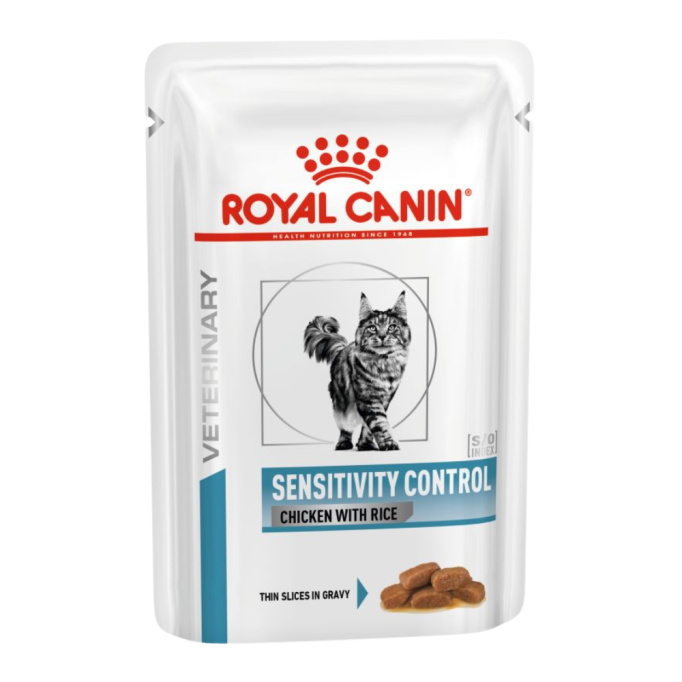 Royal Canin Sensitivity Control Дієтичний вологий корм для котів при небажаній реакції на корм (в соусі) 85г 12шт