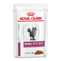 Royal Canin Renal Feline Beef Дієтичний вологий корм з яловичиною для дорослих котів при хворобах нирок (в соусі) 85г 12шт