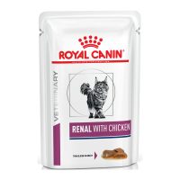 Royal Canin Renal Feline Chicken Дієтичний вологий корм з куркою для дорослих котів при хворобах нирок (в соусі) 85г 12шт
