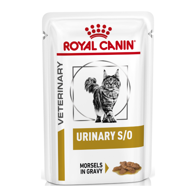 Royal Canin Urinary Feline S/O Дієтичний вологий корм для дорослих котів при захворюваннях сечовивідних шляхів (в соусі) 85г 12шт