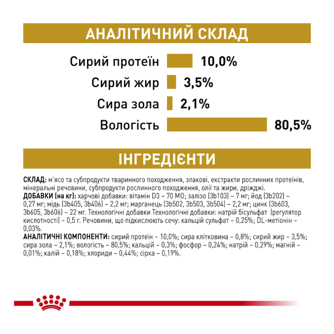 Royal Canin Urinary Feline S/O Дієтичний вологий корм для дорослих котів при захворюваннях сечовивідних шляхів (в соусі) 85г 12шт