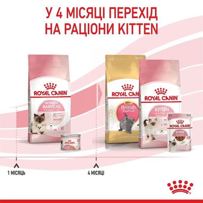 Royal Canin Mother & Babycat Сухий корм для вагітних та годуючих кішок і кошенят від 1 до 4 місяців 400 г