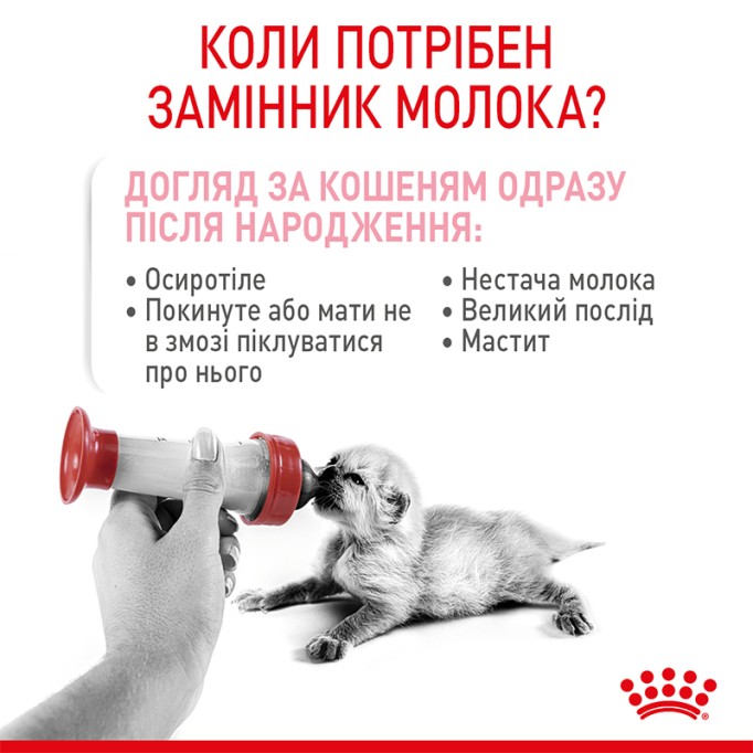 Royal Canin Babycat milk Повноцінний замінник молока для кошенят від народження та до відлучення 300 г