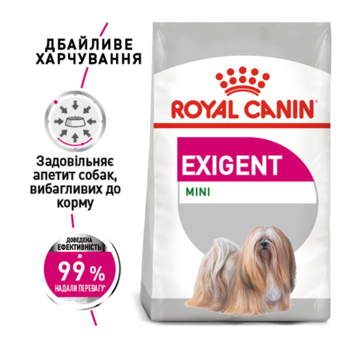 Royal Canin Exigent Mini Сухий корм для дорослих собак малих порід вибагливих до харчування 3кг