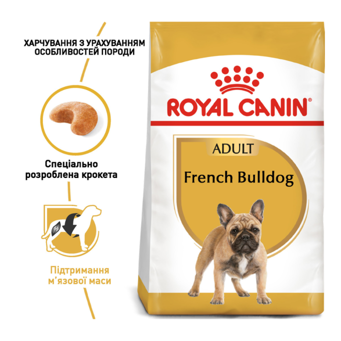 Royal Canin French Bulldog Adult Сухий корм для дорослих собак породи Французький бульдог 3кг