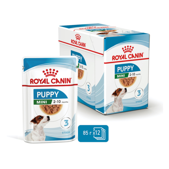 Royal Canin Mini Puppy Вологий корм для цуценят малих порід (в соусі) 85г 12шт