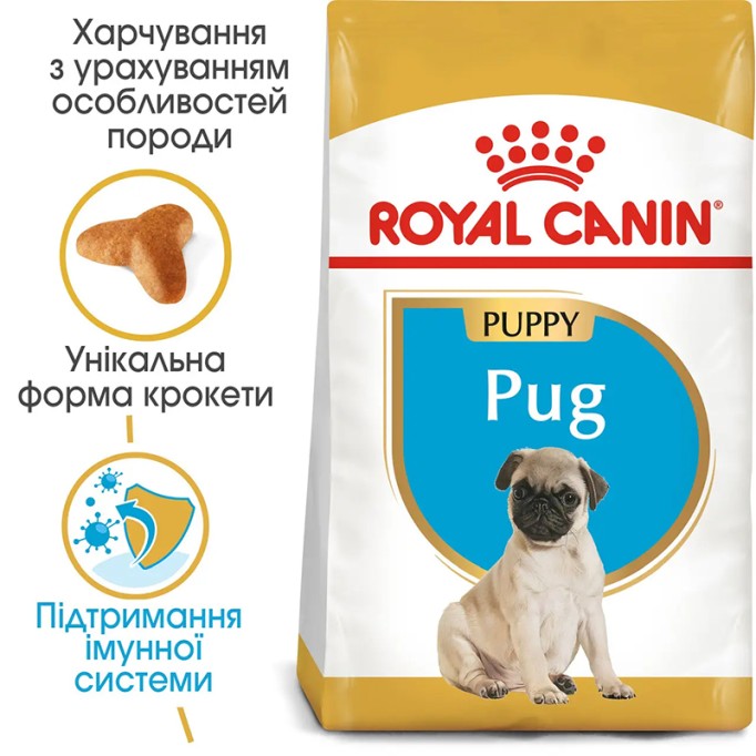 Royal Canin Pug Puppy Сухий корм для цуценят породи Мопс 1.5 кг