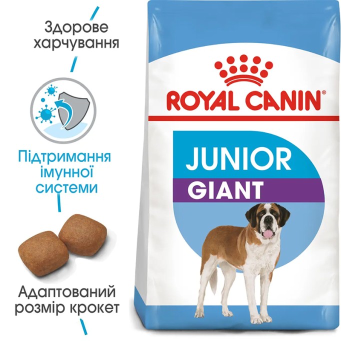 Royal Canin Giant Junior Сухий корм для цуценят і юніорів гігантських порід 15кг