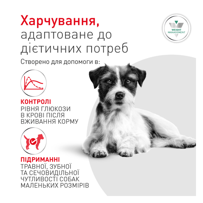 Royal Canin Glycobalance Small Dog Дієтичний сухий корм для контролю рівня глюкози при цукровому діабеті в дорослих собак малих порід 1,5кг