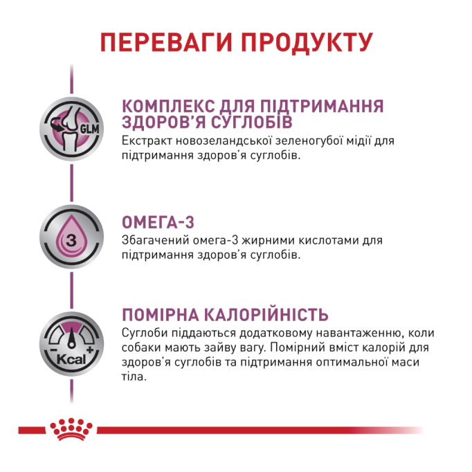 Royal Canin Mobility Support Дієтичний сухий корм для дорослих собак при захворюваннях опорно-рухового аппарату 12кг