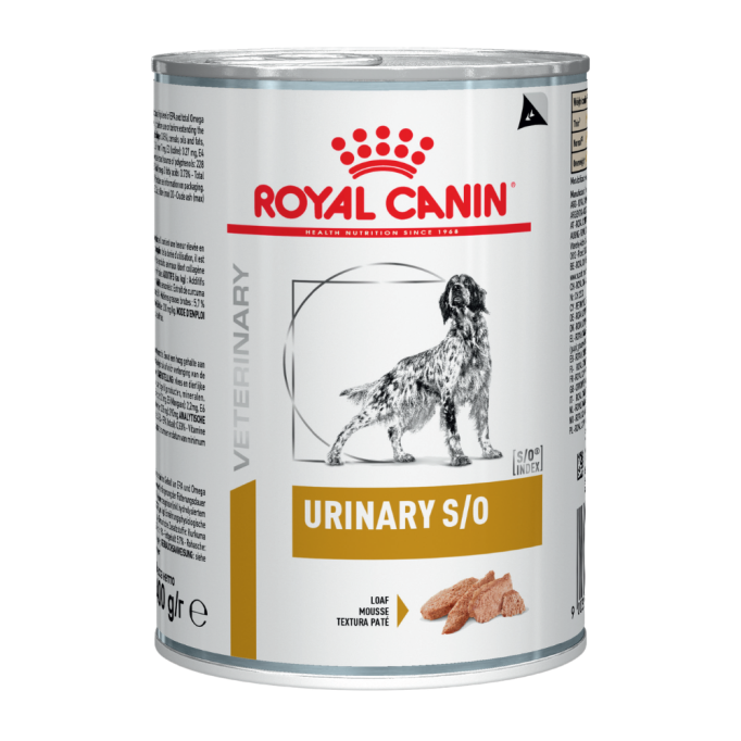 Royal Canin Urinary S/O Дієтичний вологий корм для дорослих собак при захворюваннях сечовивідних шляхів (паштет) 410г