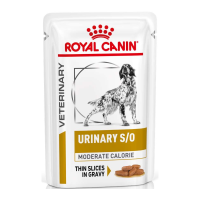 Royal Canin Urinary S/O Moderate Calorie Pouches Вологий корм для дорослих собак при захворюваннях сечовивідних шляхів і схильністю до набору зайвої ваги (в соусі) 100г 12шт