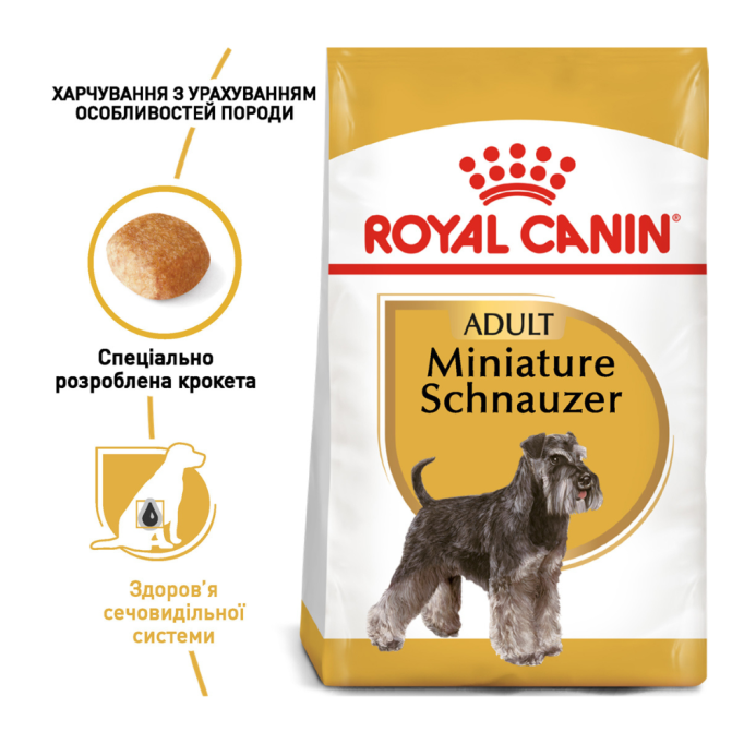Royal Canin Miniature Schnauzer Adult Сухий корм для дорослих собак породи Шнауцер 7,5кг