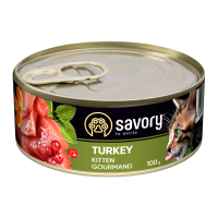 Savory Kitten Turkey Вологий корм з індичкою для кошенят (паштет) 100г