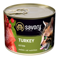Savory Kitten Turkey Вологий корм з індичкою для кошенят (паштет) 200г