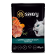 Savory Kitten Pouch Salmon & Carrot in Gravy Вологий корм з лососем та морквою для кошенят (в соусі) 85г 22шт