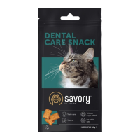 Savory Snack Dental Care Хрумкі подушечки для здоров'я зубів у дорослих котів 60г