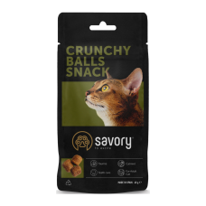 Savory Snacks Crunchy Balls Хрумкі кульки з котячою м’ятою для дорослих вибагливих котів 60г