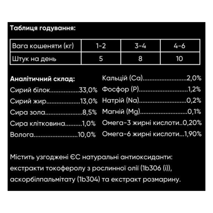 Savory Kitten Хрусткі подушечки з індичкою та журавлиною для здорового росту кошенят 50г