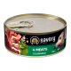 Savory Dog Gourmand 4 meats Вологий корм з чотирма видами м'яса для дорослих собак усіх порід (паштет) 100г