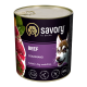 Savory Dog Gourmand Beef Вологий корм з яловичиною для дорослих собак усіх порід (паштет) 800г