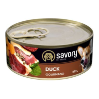 Savory Dog Gourmand Duck Вологий корм з качкою для дорослих собак усіх порід (паштет) 100г