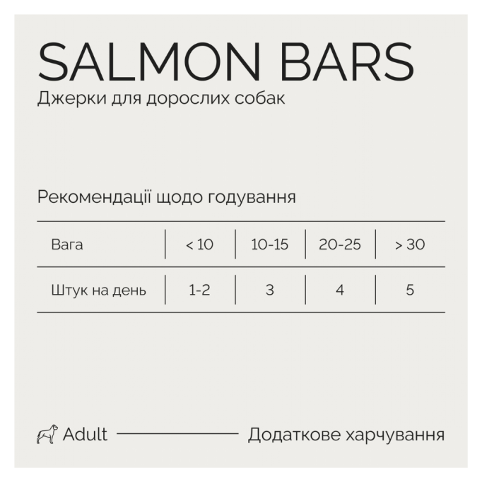 Savory Bars With Salmon Ласощі джерки батончики з лососем для дорослих собак 100г