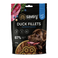 Savory Fillet Turkey With Duck Ласощі джерки філе індички з качкою для дорослих собак 100г