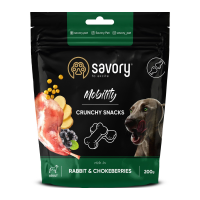 Savory Mobility Rabbit and Chokeberries Хрусткі ласощі для дорослих собак з кроликом і чорноплідною горобиною для здоров’я суглобів 200г