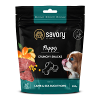 Savory Puppies Lamb and Sea Buckthorn Хрусткі ласощі для цуценят з ягням та обліпихою для здорового росту 200г