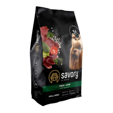 Savory Small Breeds rich in Fresh Lamb Сухий корм зі свіжим ягням для дорослих собак малих порід 8кг