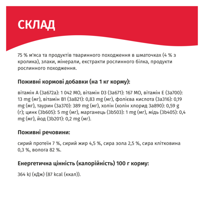 Мяу Вологий корм з кроликом для дорослих котів (в соусі) 415г