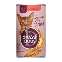 Delickcious Напій з куркою Вологий корм для дорослих котів 140г
